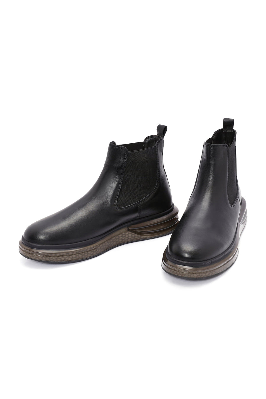 Men's Black Leather Chelsea Boots