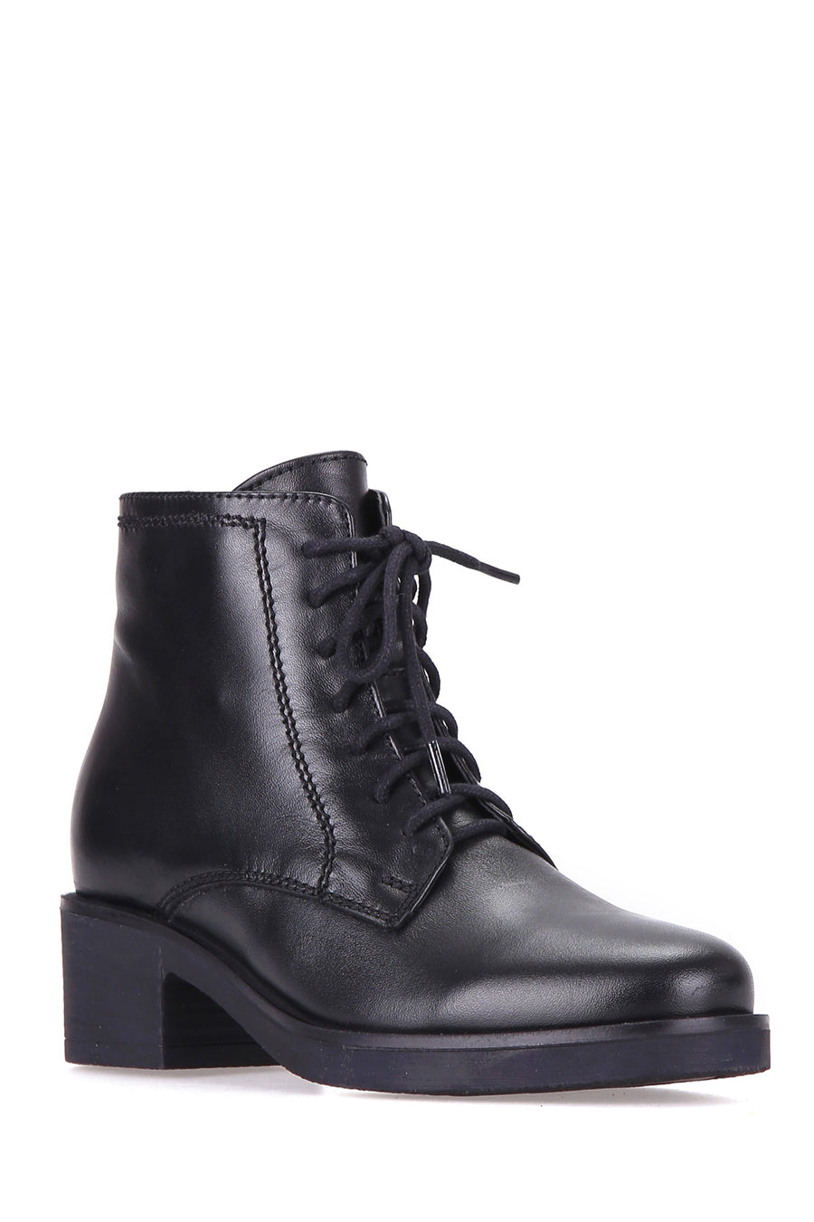 Lace-Up Women's Leather Boots