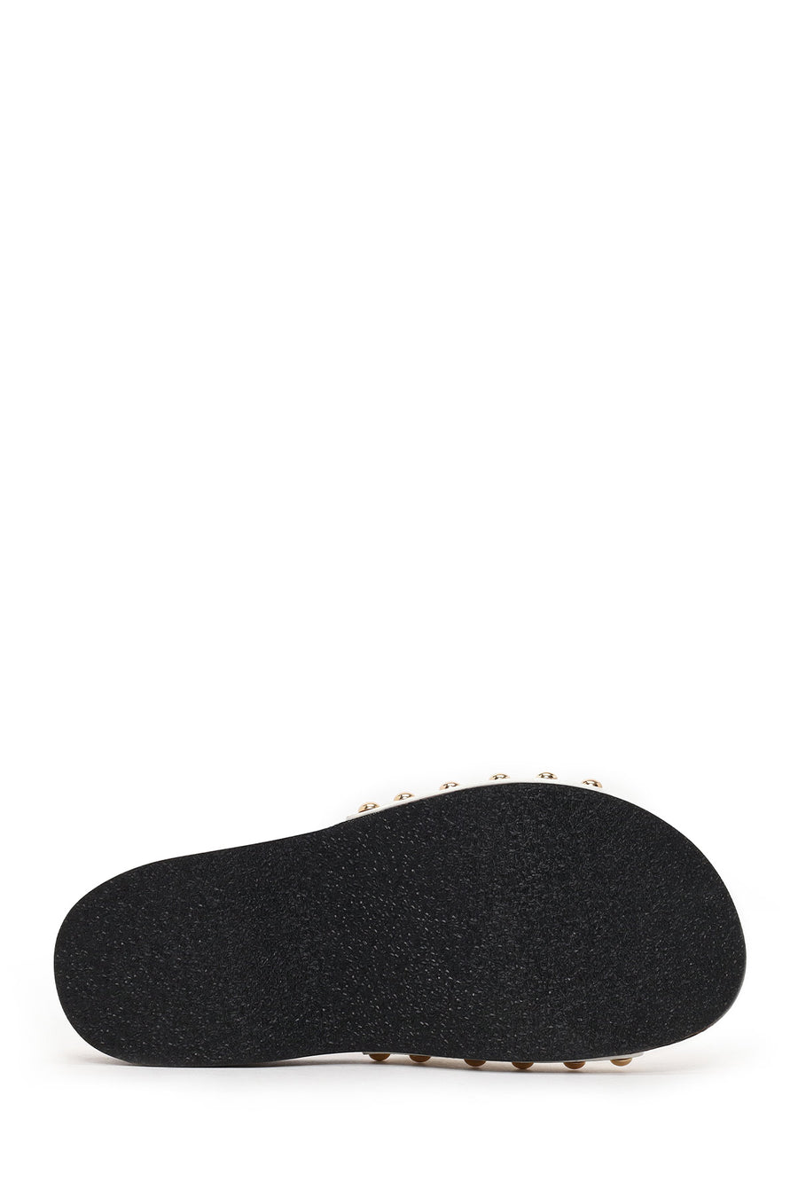 Woman Cream Thick-Soled Patent Leather Slipper