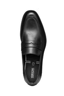 Geox Men's Black Decio Leather Casual Shoes | Derimod