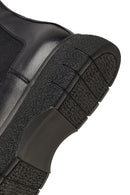 Men's Black Thick-Soled Leather Chelsea Boot | Derimod