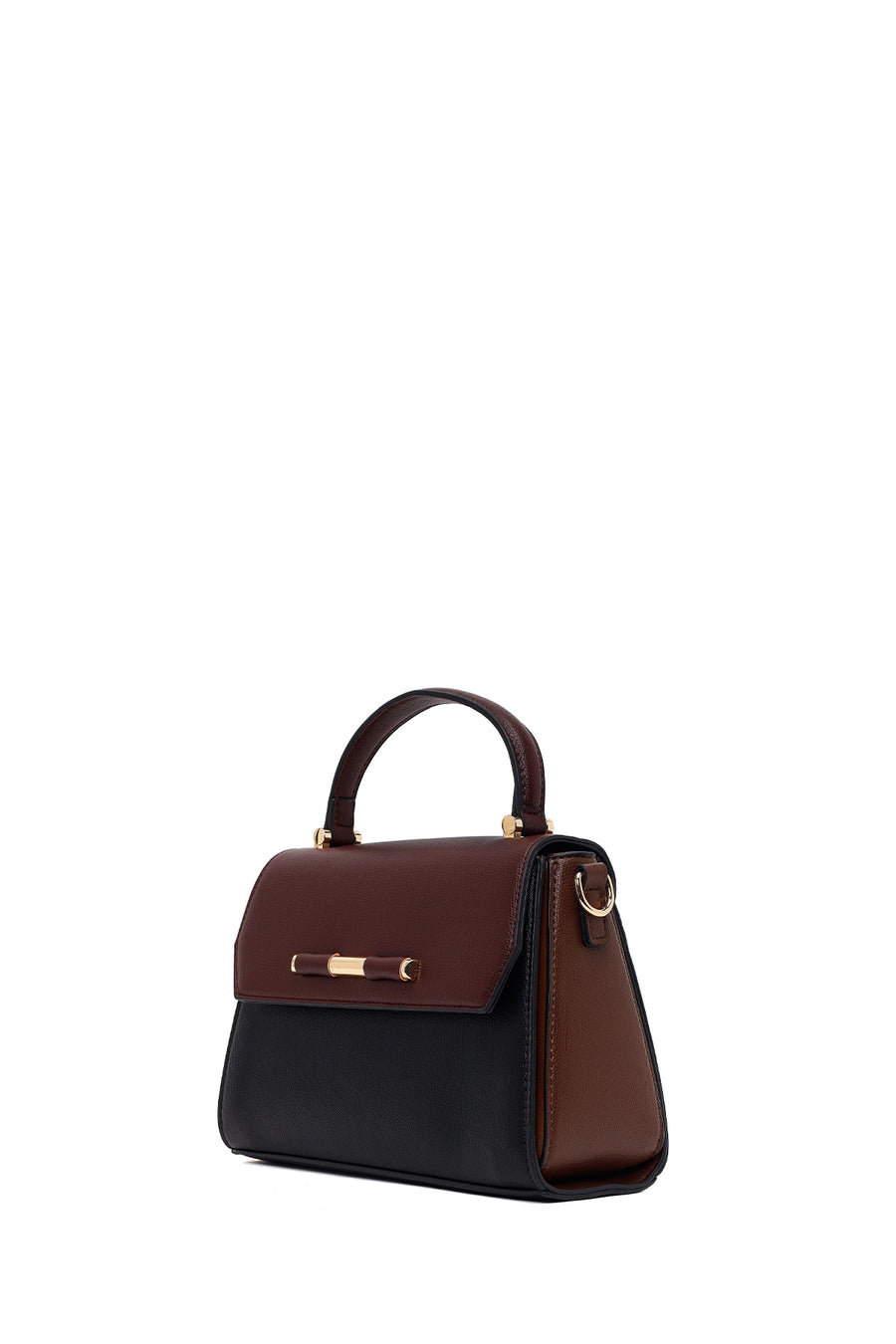 Woman Burgundy Classic Shoulder Bag with Long Strap