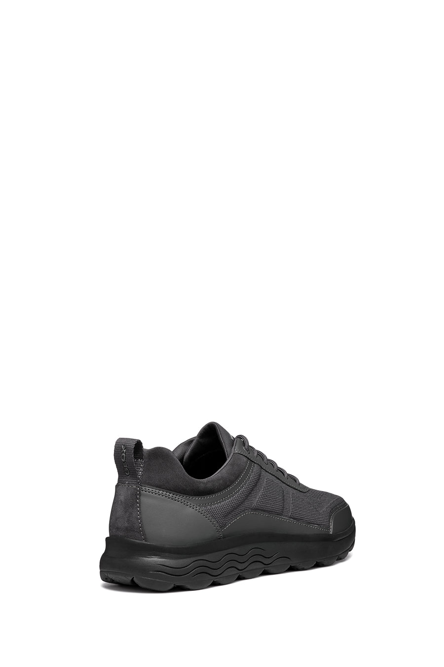 Geox Erkek Gri Spherica Bağcıklı Deri Sneaker