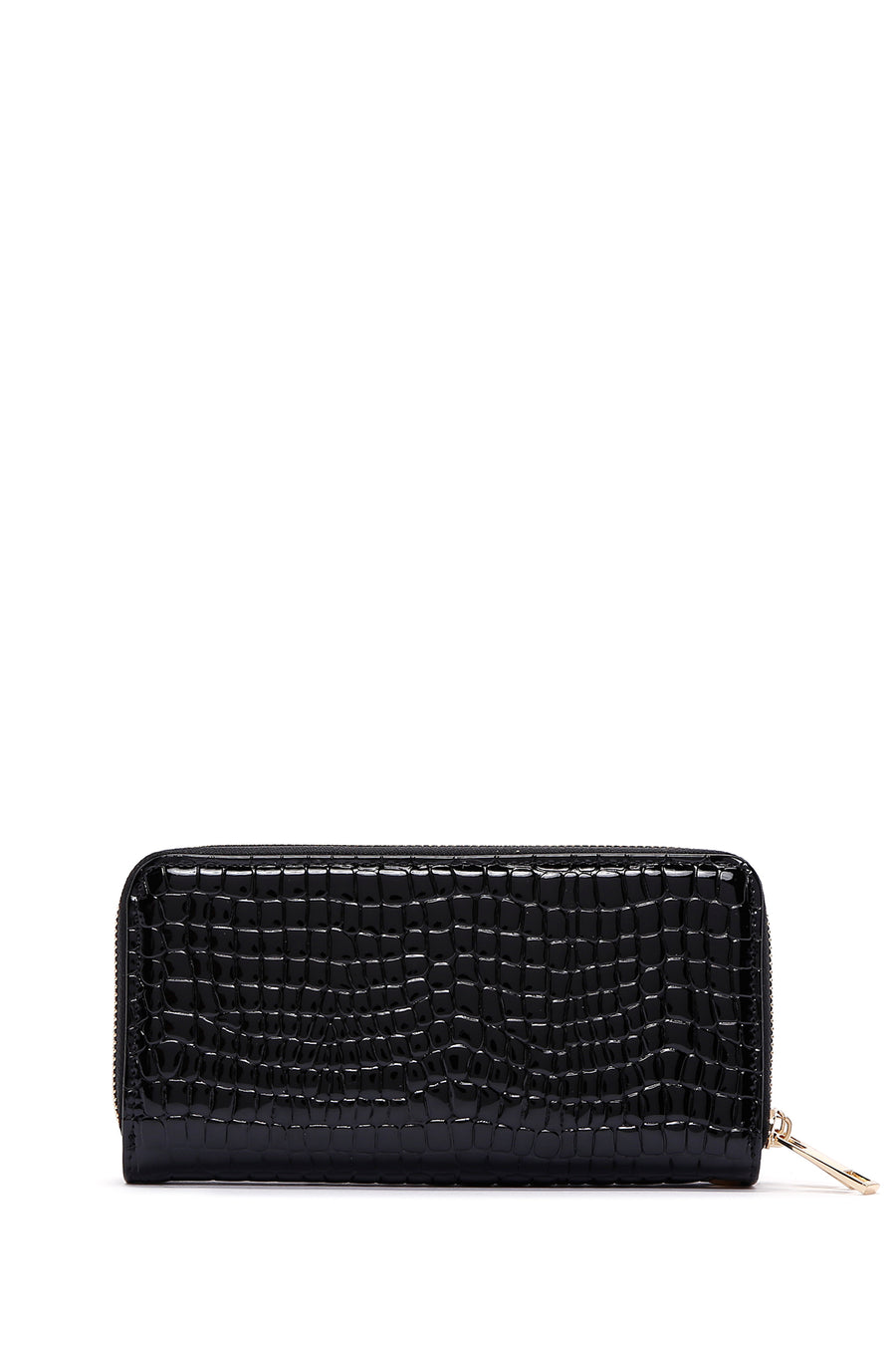 Women's Black Crocodile Wallet