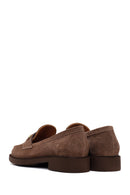 Woman Mink Buckled Suede Loafer | Derimod