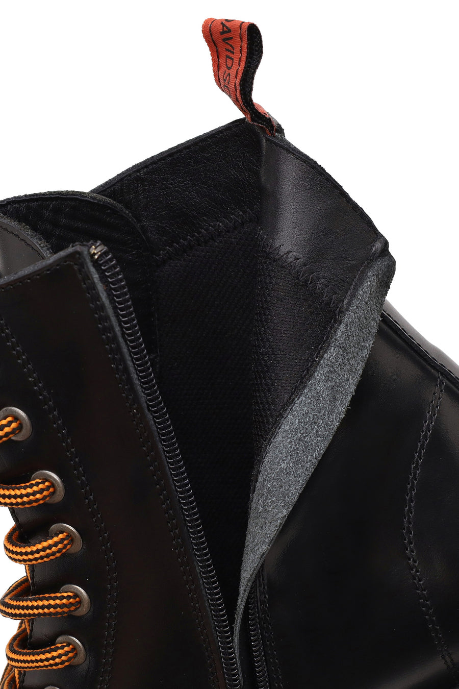 Harley Davidson Male Black Steven Zip Closure Leather Combat Boots