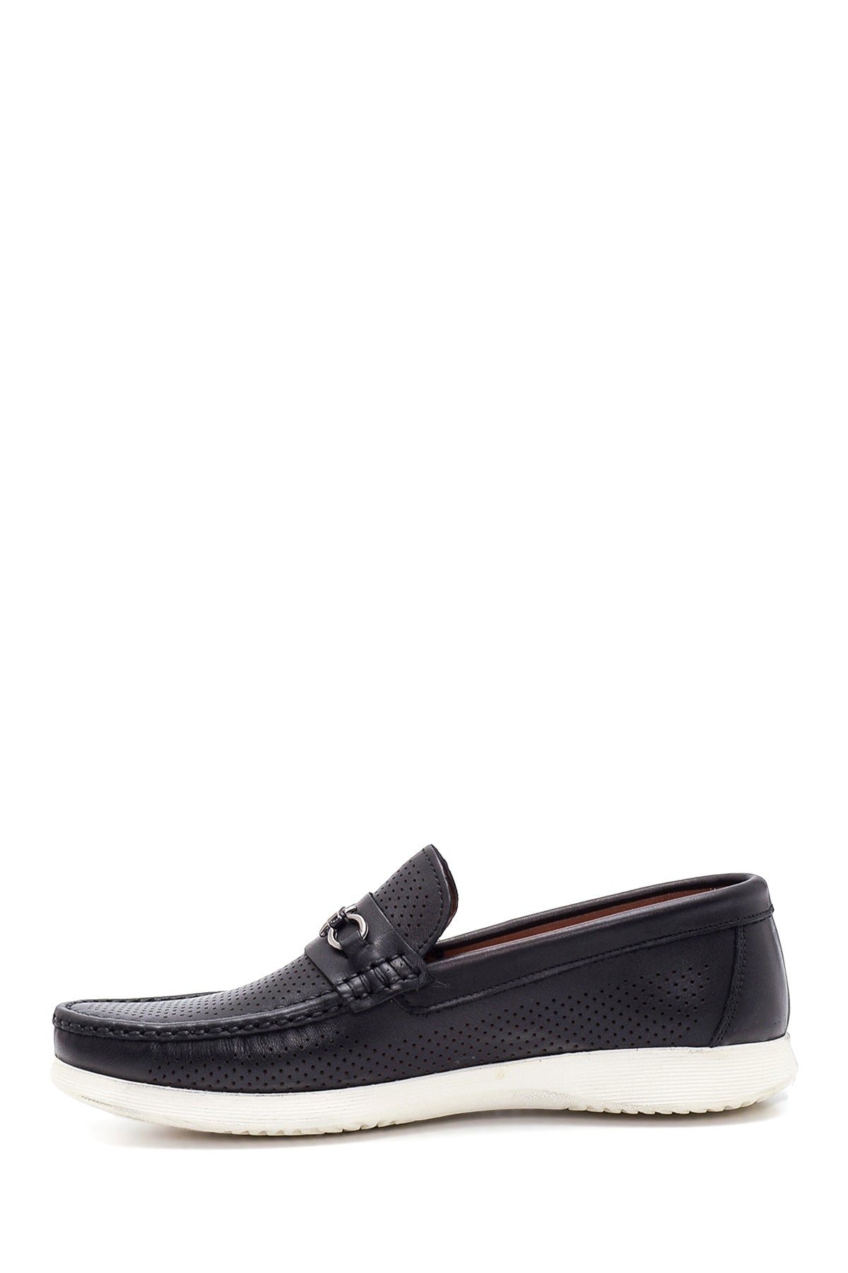 Erkek Siyah Deri Casual Loafer