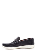 Men's Black Leather Casual Loafer | Derimod