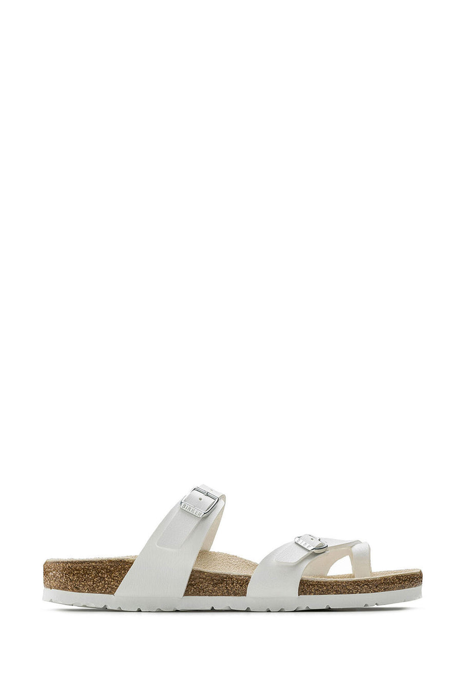Birkenstock Women's White Mayari Bf Flip Flops Flat Slippers 71051 | Derimod