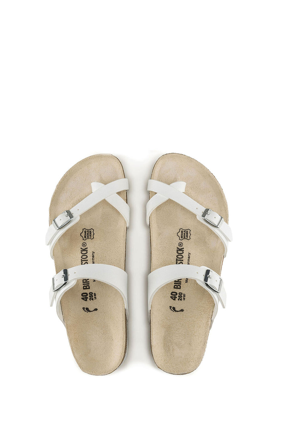 Birkenstock Women's White Mayari Bf Flip Flops Flat Slippers