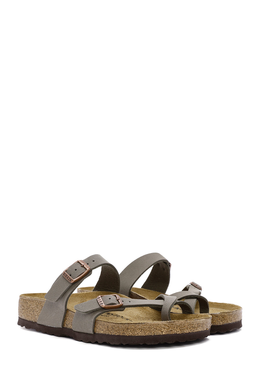Birkenstock Women's Mink Mayari Bf Flip Flops Nubuck Slippers