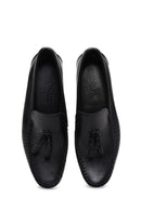 Erkek Siyah Deri Püsküllü Klasik Loafer | Derimod