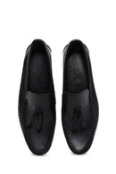 Erkek Siyah Püsküllü Deri Casual Loafer | Derimod