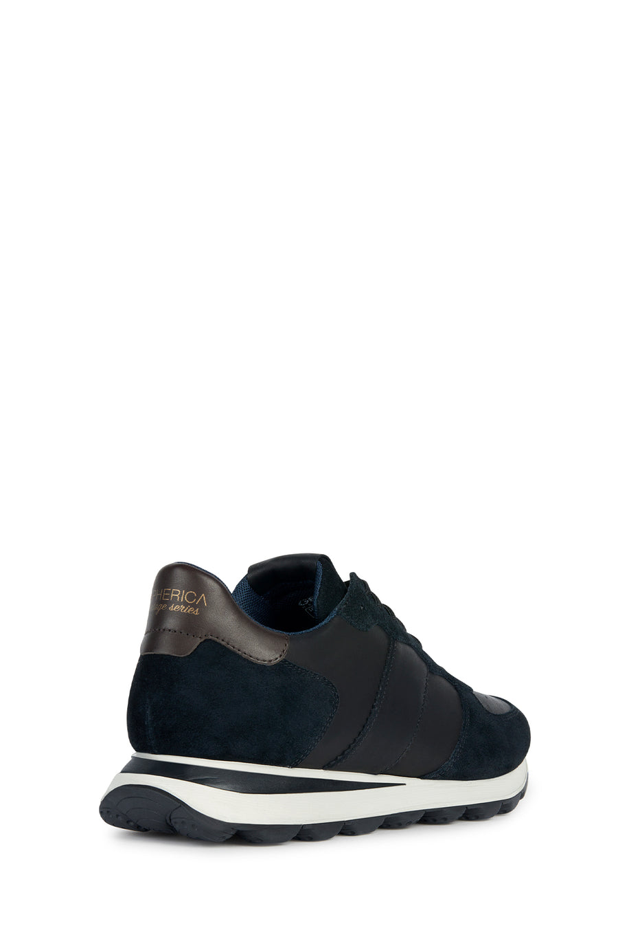 Geox Erkek Siyah Spherica VSeries Süet Deri Sneaker