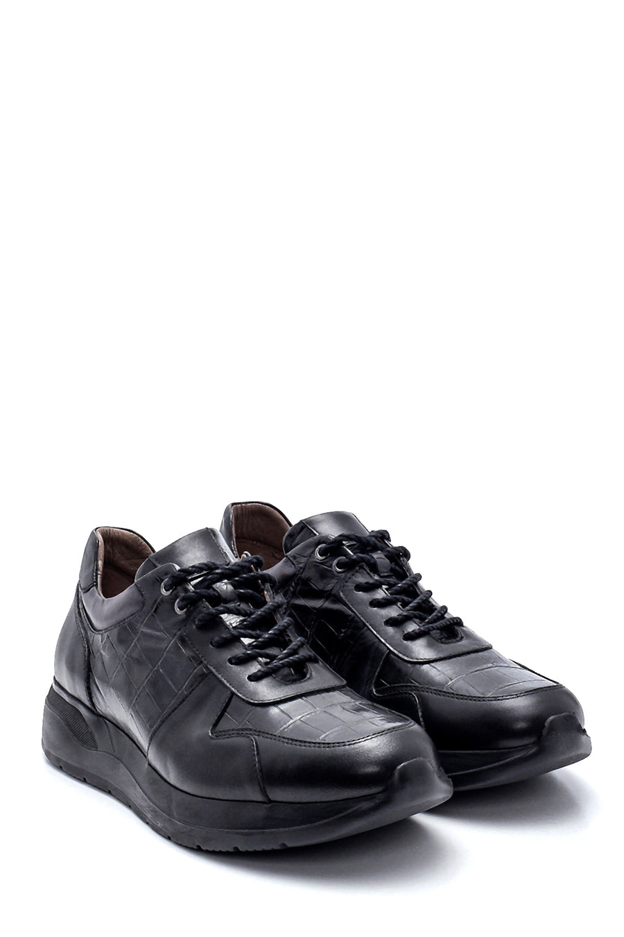 Erkek Deri Kroko Sneaker