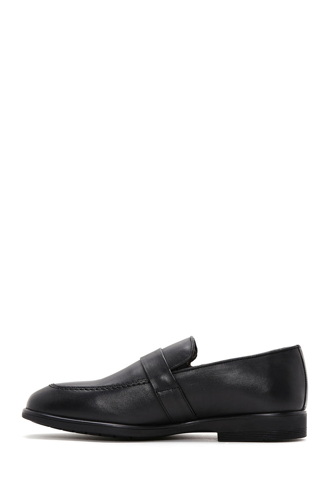 Erkek Siyah Deri Casual Loafer_1