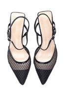 Women's Mesh Mid Heel Shoes | Derimod