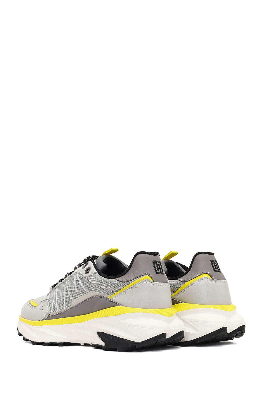 Derimod Studio Men's Gray Lace-Up Thick-Soled Sneaker