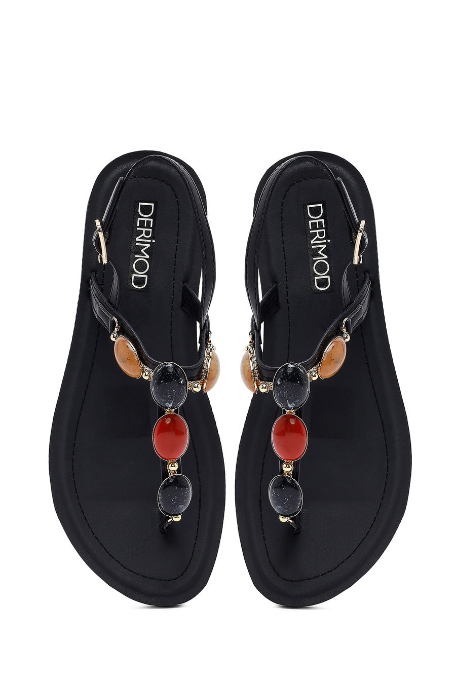 Women's Black Peep Toe Sandals