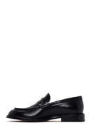 Men's Black Leather Classic Loafer | Derimod