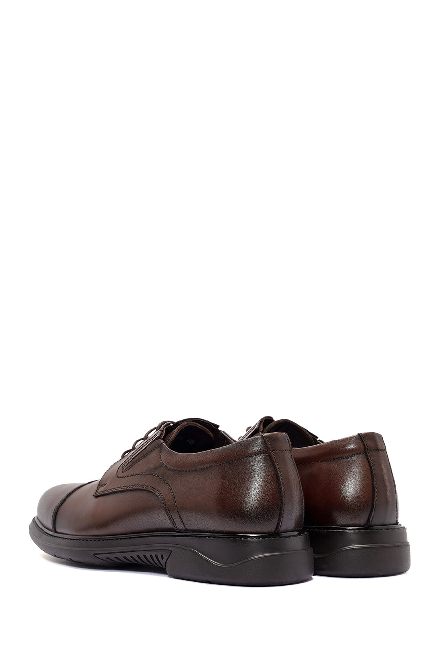 Men's Brown Lace-up Leather Casual Shoes