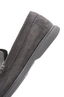 Derimod Fly Men's Gray Suede Leather Loafer | Derimod