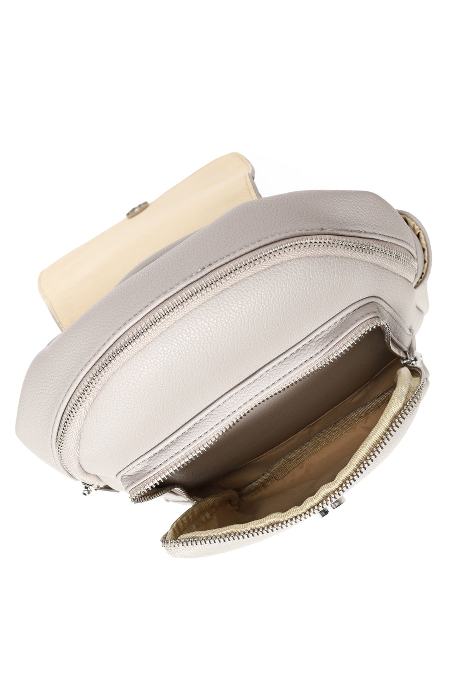 Woman Gray Backpack