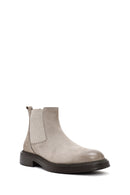 Men's Mink Nubuck Leather Casual Chelsea Boots | Derimod