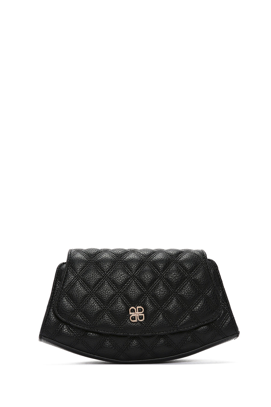 Women's Black Long Strap Quilted Shoulder Bag