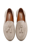 Derimod Fly Erkek Bej Süet Deri Casual Loafer | Derimod