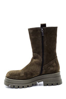 Women's Suede Thick Soled Boots | Derimod