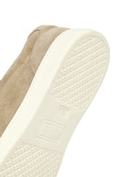 Male Beige Lace-up Suede Leather Sneaker | Derimod