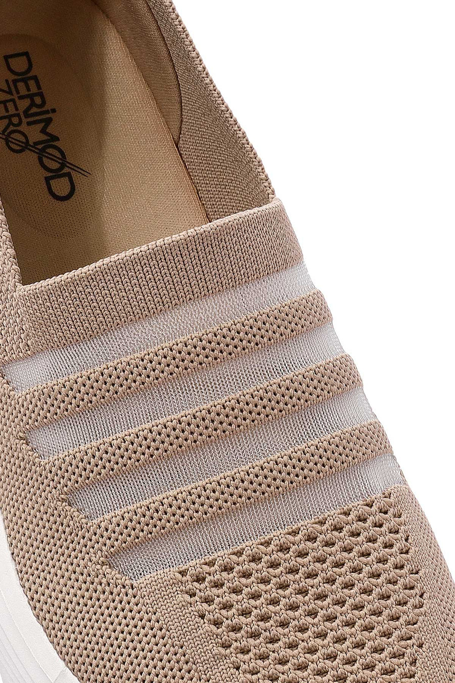 Derimod Zero Kadın Bej Kumaş Casual Sneaker