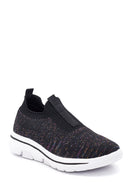 Kadın Siyah Desenli Kumaş Sneaker | Derimod