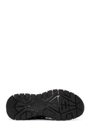 Derimod Zero Men's Black Lace Up Fabric Sneaker | Derimod