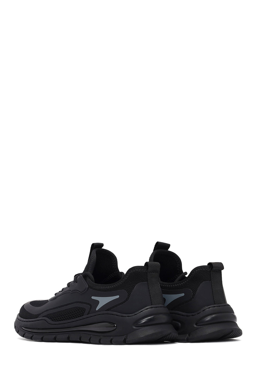 Derimod Zero Men's Black Lace Up Fabric Sneaker
