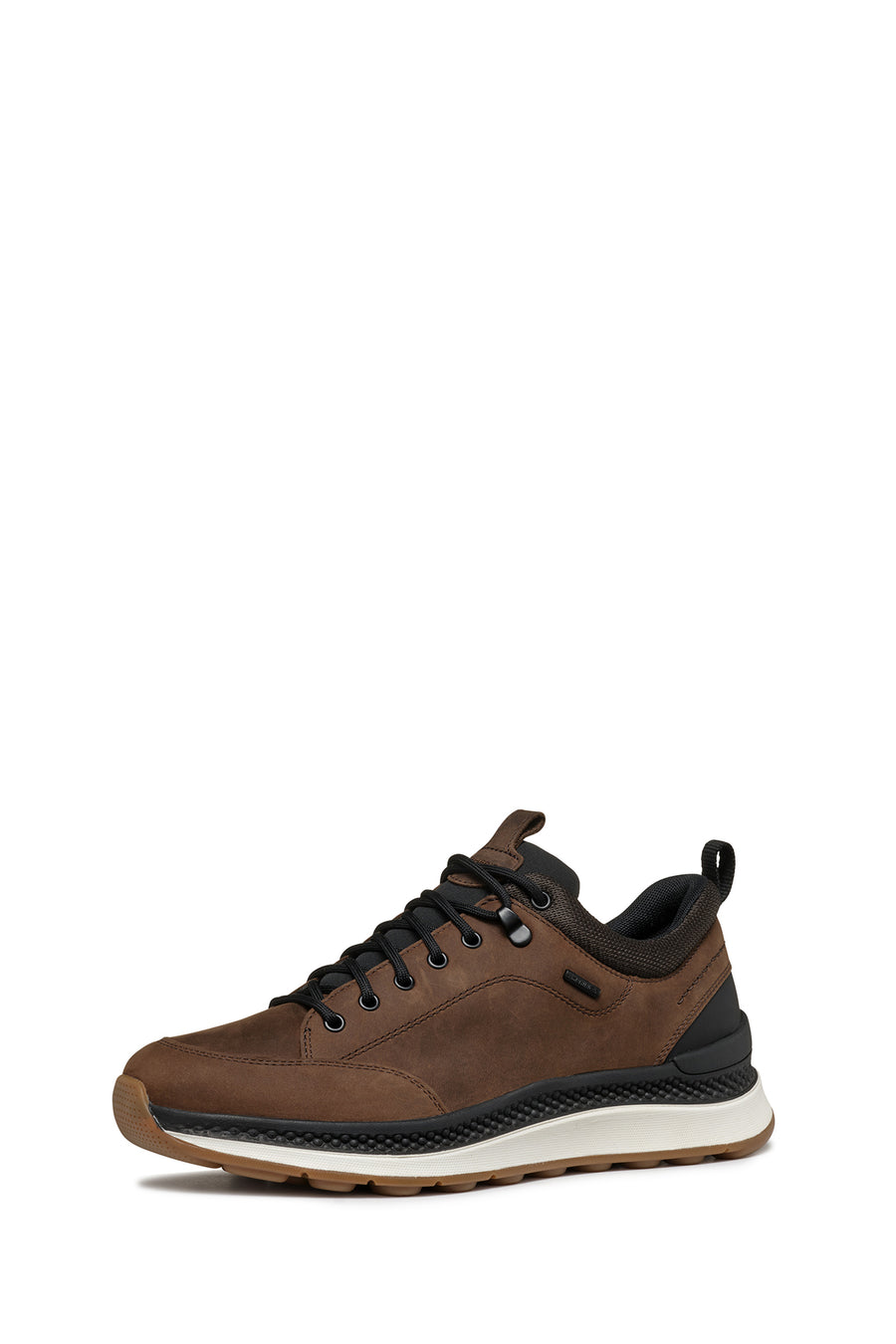Geox Erkek Kahverengi U Spherica Actif Bağcıklı Waterproof Deri Sneaker