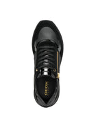 Geox Women's Black Desya Lace-Up Leather Sneaker | Derimod