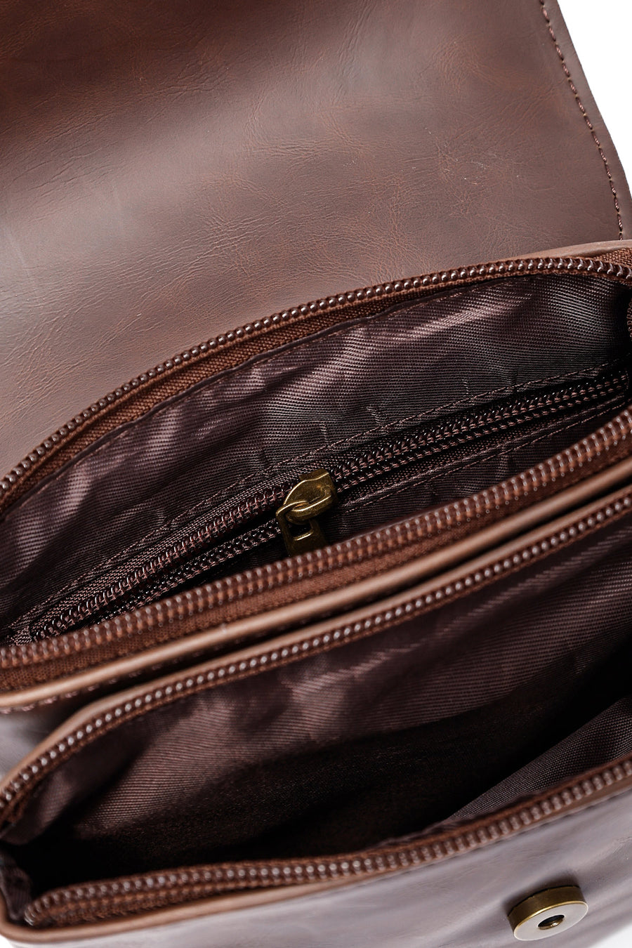 Men's Brown Messenger Bag