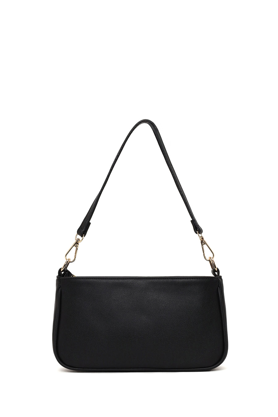 Women's Black Long Strap Straw Shoulder Bag