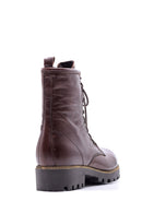 Women's Lace-Up Leather Boots | Derimod