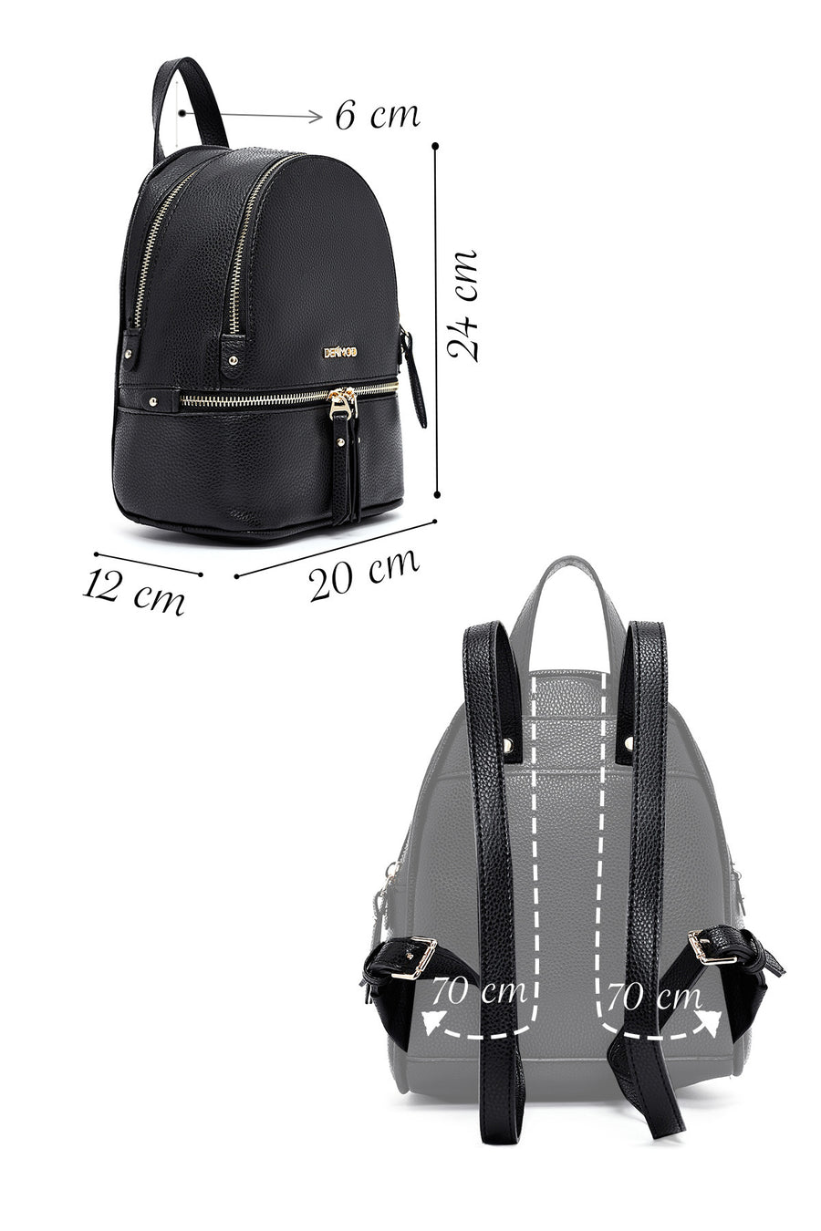 Women's Black Backpack