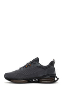 Derimod Zero Men's Gray Lace-Up Thick Soled Sneaker | Derimod
