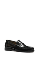 Geox Erkek Siyah U Recanati - Brushs.Lea Deri Casual Loafer | Derimod