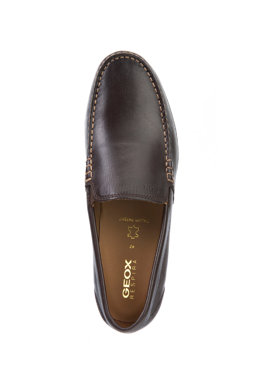Geox Men's Brown Siron W Leather Casual Loafer