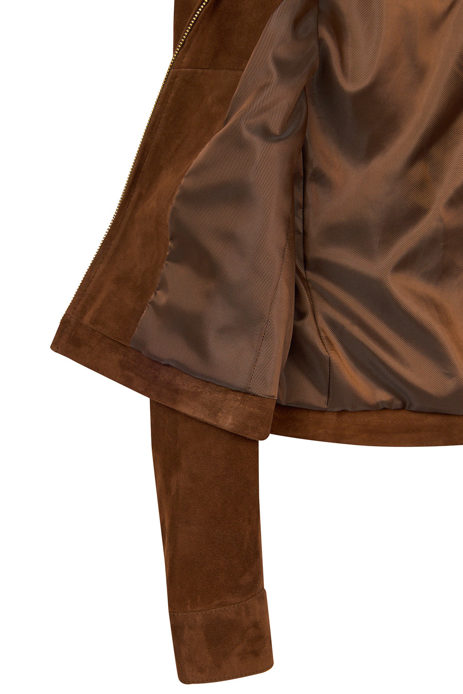 Dora Woman Brown Suede Leather Jacket