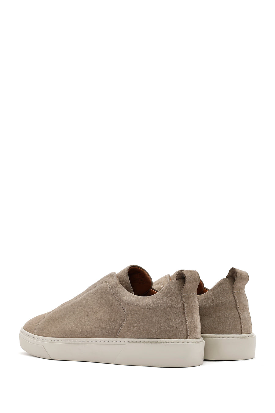 Erkek Bej Süet Deri Sneaker