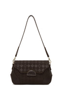Woman Brown Printed Shoulder Bag | Derimod