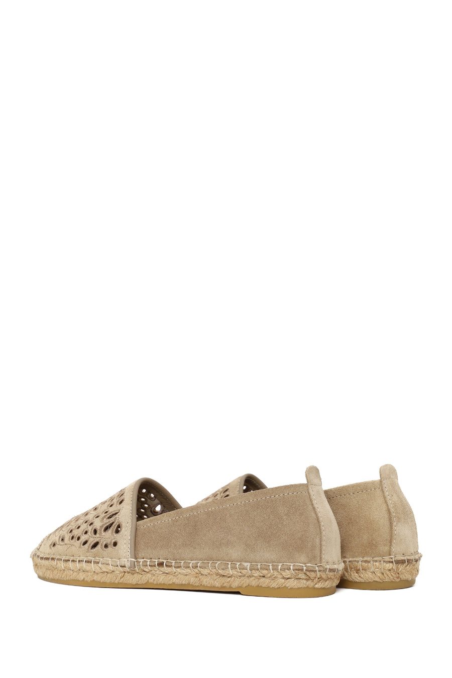 Woman Light Beige Suede Espadrilles