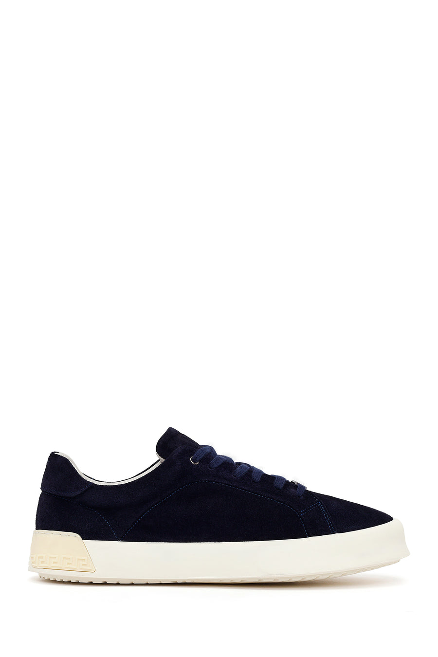 Derimod Fly Male Navy Blue Lace-up Suede Leather Sneaker 26SFD654210 | Derimod
